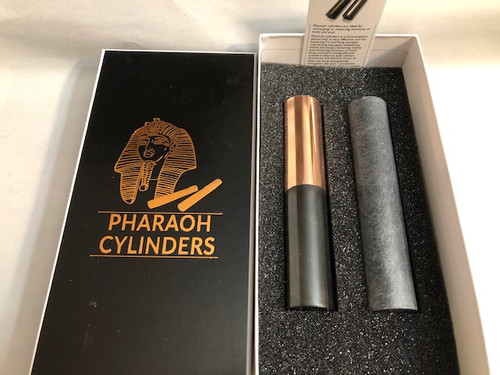 PHARAOH CYLINDERS, LEVEL 3, 6 INCHES, WITH COPPER/SHUNGITE AND TALKOCHLORITE