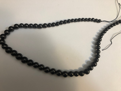 16" GRADUATION SHUNGITE BEADS 