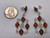 BALTIC AMBER (COGNAC COLOR) STERLING SILVER EARRINGS