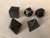 SHUNGITE PLATONIC SOLIDS (5 ELEMENTS), 2 CM