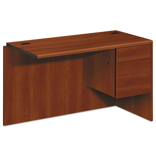 10700 "L" Workstation Return, Right 3/4 Pedestal, 48w x 24d x 29.5h, Cognac [SKU: HON10715RCO]