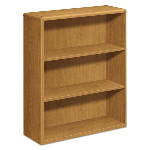 10700 Series Wood Bookcase, Three-Shelf, 36w x 13.13d x 43.38h, Harvest [SKU: HON10753CC]