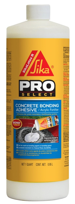 SikaLatex R 471643 Bonding Adhesive, Liquid, Milky White, 1 qt Jug [SKU: ORG1214220]