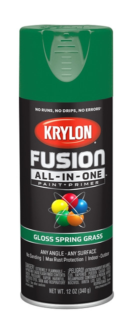 Krylon Fusion K02724007 Primer and Spray Paint, Gloss, 12 oz, Aerosol Can [SKU: ORG2809325]