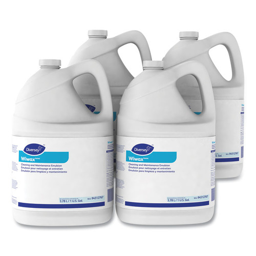 Wiwax Cleaning and Maintenance Solution, Liquid, 1 gal Bottle, 4/Carton [SKU: DVO94512767]