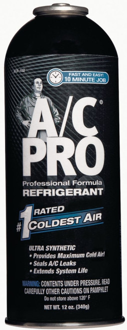 A/C PRO ACP102-6 AC Refrigerant, 12 oz Can, Liquid-Based Aerosol [SKU: ORG0831016]
