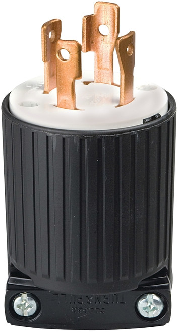 Eaton Wiring Devices L1430P Electrical Plug, 3 -Pole, 30 A, 125/250 V, NEMA: NEMA L14-30, Black/White [SKU: ORG6103287]