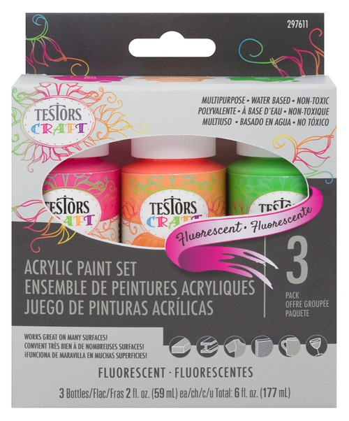 TESTORS 297611 Craft Paint Set, 2 oz, Bottle [SKU: ORG4997474]