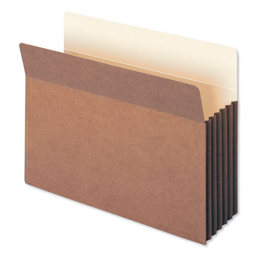 Redrope Drop-Front File Pockets with Fully Lined Gussets, 5.25&quot; Expansion, Letter Size, Redrope, 10/Box [SKU: SMD73274]