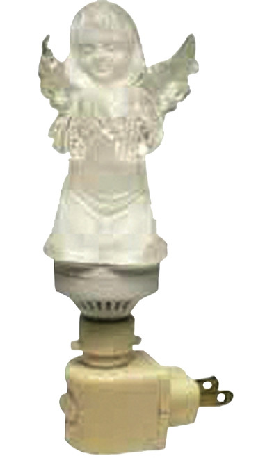 Hometown Holidays 19347 Angel Night Light, 0.0058 A, 120 V, 5 W, 1-Lamp, C7 Lamp, Clear Light, 15 Lumens, Brass Fixture [SKU: ORG3644861]