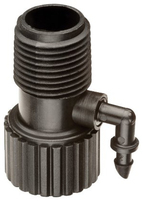 Rain Bird RISMAN1SM Riser Adapter with 1/4 in Barb, 1/2 in Connection, FPT x MPT, Plastic, Black [SKU: ORG1739317]