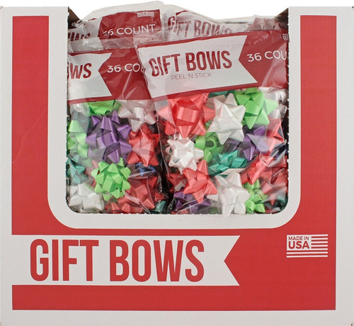 Santas Forest 68101 Gift Bows, Assorted Bow Box Display Counter, 34CT [SKU: ORG9966359]