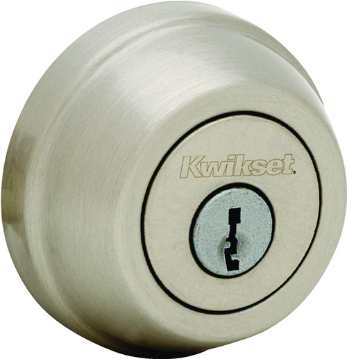 Kwikset 78015SMTRCAL/RCS Deadbolt, Different, Smartkey Key, Steel, Satin Nickel, 2-3/8 to 2-3/4 in Backset [SKU: ORG8887051]