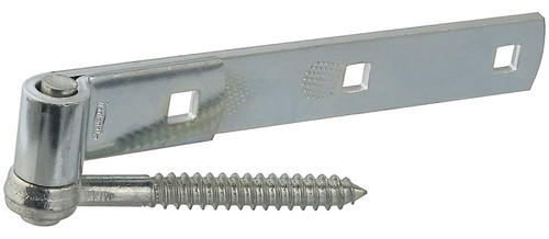 National Hardware N129-767 Hook/Strap Hinge, 0.22 in Thick Leaf, Steel, Zinc, Screw Mounting, 150 lb [SKU: ORG7175136]