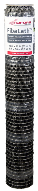 ADFORS FibaLath FLX7207-A Stucco Netting, 25 ft L, 39 in W, 0.22 in Thick, Fiberglass, Gray [SKU: ORG7367303]