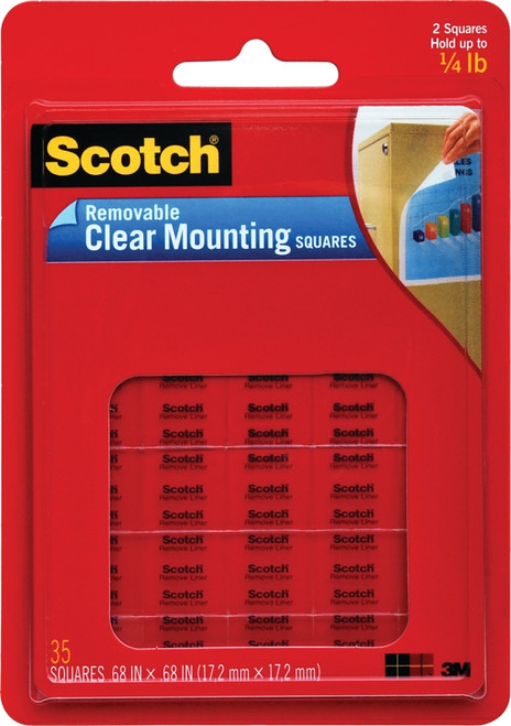 Scotch 859 Mounting Square, 450 g, Polyester, Clear [SKU: ORG4462719]