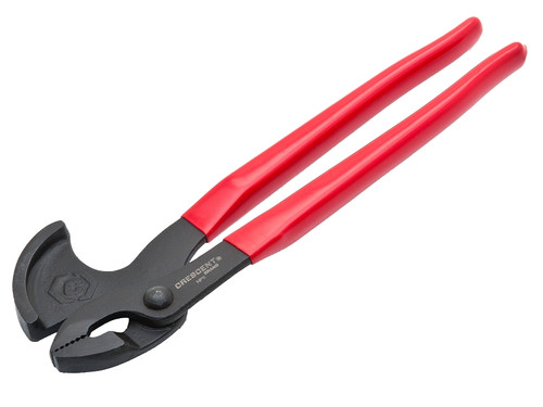 Crescent NP11 Nail Puller Plier, 11 in OAL, Black/Red Handle, Rubber-Grip Handle, 3-1/4 in W Jaw [SKU: ORG6512081]