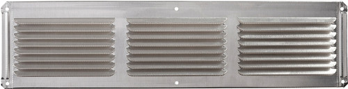 Master Flow EAC16X4 Undereave Vent, 4 in L, 16 in W, 26 sq-ft Net Free Ventilating Area, Aluminum, Mill [SKU: ORG6246300]