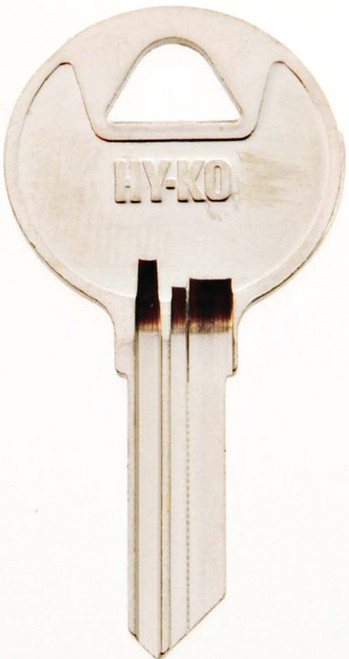 HY-KO 11010RO4 Key Blank, Brass, Nickel, For: National Cabinet Locks [SKU: ORG7808736]