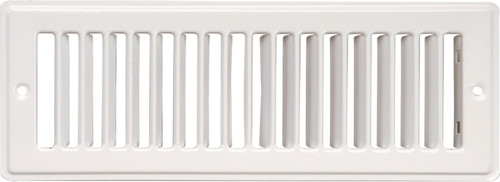 Imperial RG1280A Toe Space Grille, 4 in L, 10 in W, Steel, White [SKU: ORG5386453]
