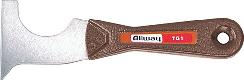 ALLWAY TOOLS TG1 Putty Knife, 4-1/2 in W Blade, Steel Blade, Steel Handle [SKU: ORG0259267]
