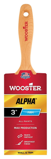 WOOSTER 4233-3 Paint Brush, 3 in W, 3-3/16 in L Bristle, Synthetic Bristle, Varnish Handle [SKU: ORG6990295]