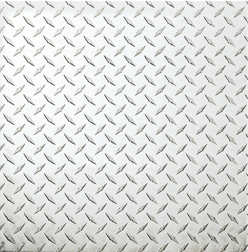 Stanley Hardware 4220BC Series N316-356 Tread Plate, 24 in W, 24 in L, Diamond Tread, Aluminum, Polished [SKU: ORG2544930]