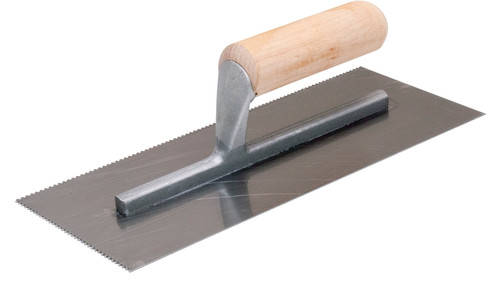 QLT 972 Trowel, 11 in L, 4-1/2 in W, Square Notch, Straight Handle [SKU: ORG6946891]