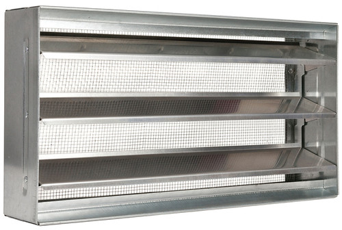 Master Flow BVSII Foundation Vent, 15-3/8 in W, 8 in H, 73 sq-in Net Free Ventilating Area, Aluminum [SKU: ORG6161400]