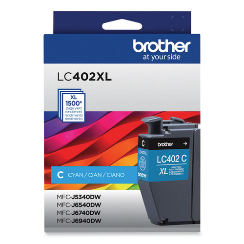 LC402XLCS High-Yield Ink, 1,500 Page-Yield, Cyan [SKU: BRTLC402XLCS]