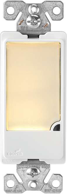 Eaton Cooper Wiring Patrol Series 7737V-BOX Night Light, 15 A, 120 V, 1 W, 3-Lamp, LED Lamp, Ivory Light, PVC Fixture [SKU: ORG5441340]