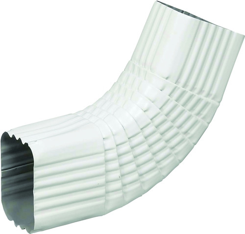 Amerimax 27065 Gutter Side Elbow, Aluminum, White [SKU: ORG6454326]