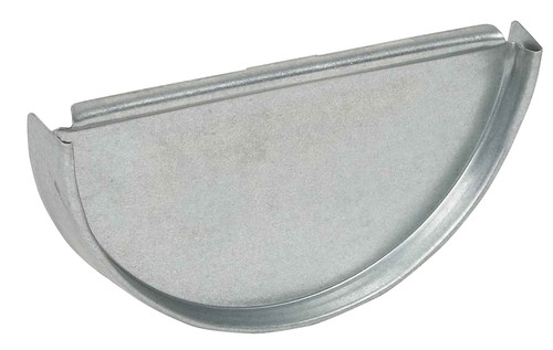 Amerimax CEN265-U Half-Round End Cap, 5 in L, 3-1/2 in W, Steel [SKU: ORG7456551]