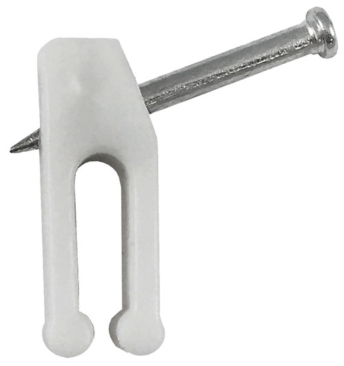AmerTac TM1020NAFW Cable Staple Nail, Plastic, White [SKU: ORG7232408]