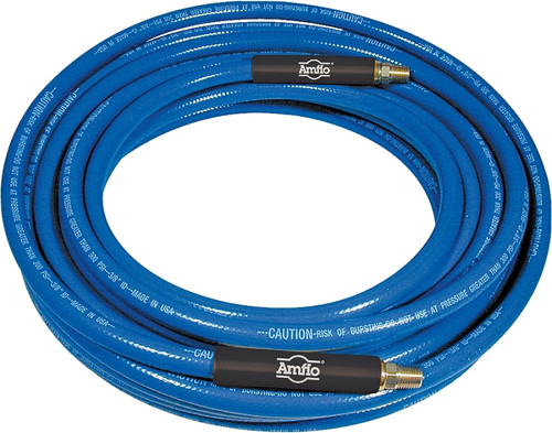 Amflo 554-50A-10 Air Hose, 3/8 in OD, 50 ft L, MNPT, 300 psi Pressure, PVC, Blue [SKU: ORG4901278]