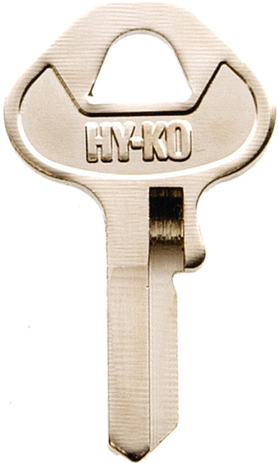 HY-KO 11010MH2 Key Blank, Brass, Nickel, For: Master Cabinet, House Locks and Padlocks [SKU: ORG8050478]