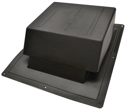 Master Flow IR65BL Roof Louver, 5.88 in L, 18 in W, Resin, Black [SKU: ORG1306562]