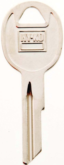 HY-KO 11010RA3 Automotive Key Blank, Brass, Nickel, For: AMC Vehicle Locks [SKU: ORG8091092]