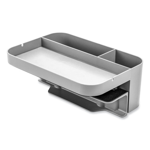 Standing Desk Large Desk Organizer, Two Sections, 9 x 6.17 x 3.5, Gray [SKU: DEF400002]