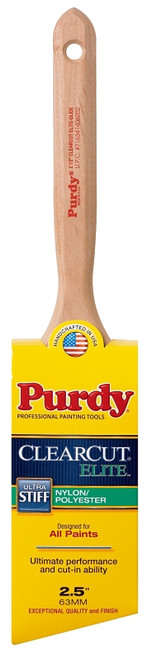 Purdy Clearcut Elite 144152825 Trim Brush, 2-1/2 in W, Nylon/Polyester Bristle, Fluted Handle [SKU: ORG0200857]