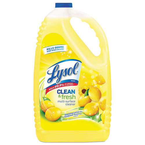 Clean and Fresh Multi-Surface Cleaner, Sparkling Lemon and Sunflower Essence, 144 oz Bottle, 4/Carton [SKU: RAC77617]