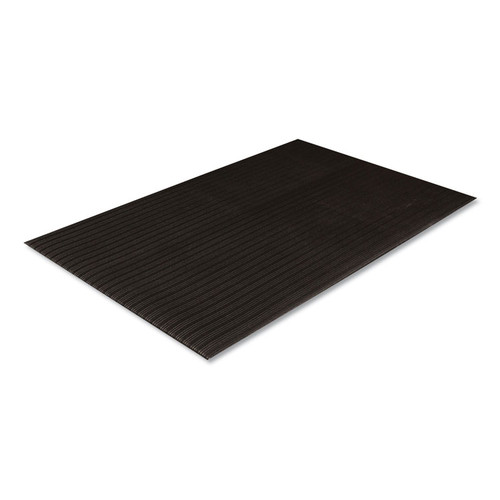 Ribbed Vinyl Anti-Fatigue Mat, 36 x 60, Black [SKU: CWNFL3660BK]