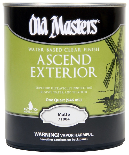 Old Masters 71004 Exterior Finish, Matte, Liquid, Clear, 1 qt [SKU: ORG7860273]
