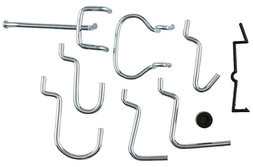 National Hardware N112-060 Peg Hook Assortment, 1/8, 1/4 in Opening, Steel, Zinc [SKU: ORG7180185]