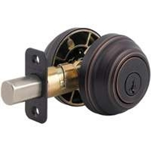 Kwikset 98511PSMTCP Deadbolt, 1 Grade, Keyed Alike Key, Steel, Venetian Bronze, 2-3/8 x 2-3/4 in Backset, KW1, K4 Keyway [SKU: ORG6597496]