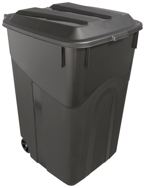 United Solutions TI0073 Wheeled Trash Can, 45 gal Capacity, Lid Closure [SKU: ORG1684547]