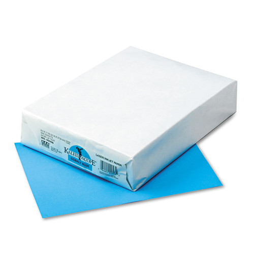 Kaleidoscope Multipurpose Colored Paper, 24 lb Bond Weight, 8.5 x 11, Cobalt Blue, 500/Ream [SKU: PAC102056]