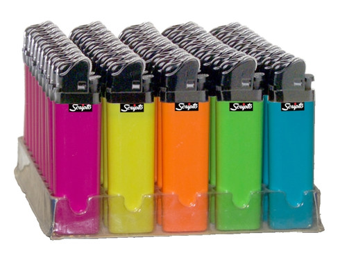 Scripto Mighty Match LDM13L-50/MM Pocket Lighter, Blue/Green/Orange/Purple/Yellow [SKU: ORG3524576]
