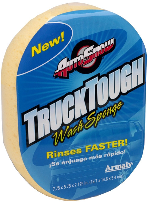 AUTOSHOW 11701 Wash Sponge, 7-3/4 in L, 5-3/4 in W, 2-1/4 in Thick, Polyester [SKU: ORG1181049]
