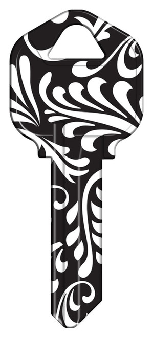 HY-KO 16005KW1-41 Key Blank, Brass, Nickel-Plated, For: Kwikset KW1 Keyways [SKU: ORG2051035]